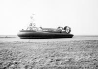 AP1-88 hovercraft at the Hovertravel maintenance hangar -   (submitted by The <a href='http://www.hovercraft-museum.org/' target='_blank'>Hovercraft Museum Trust</a>).